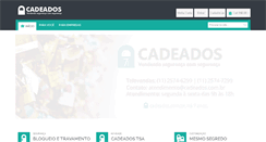 Desktop Screenshot of cadeados.com.br