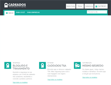 Tablet Screenshot of cadeados.com.br